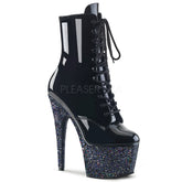 7" Heel ADORE-1020LG Black Glitter